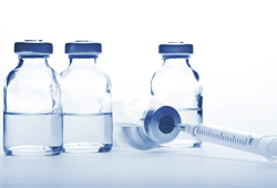 bottles and syringe